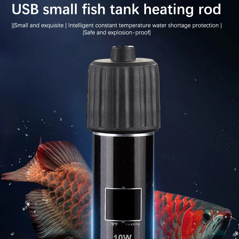 Marine Aquarium Heater - USB Mini Aquarium Verwarmingsstaafje, 26 °
