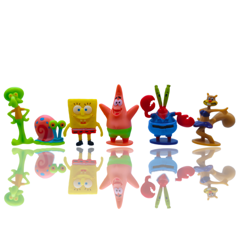 6 stks SpongeBob Aquarium Deco - Marine Aquarium Tanks recensie en prijs