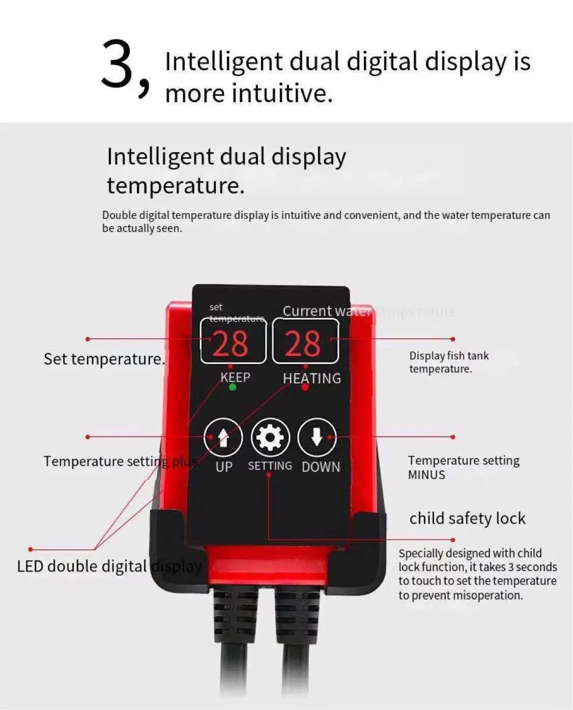 1000W Aquarium Dompelpompen Ve - Marine Aquarium Heater recensie en prijs